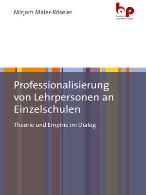 cover image of Professionalisierung von Lehrpersonen an Einzelschulen
